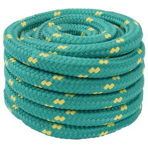 vidaXL Konopac za čamce 3 mm 5 m Zelena PP