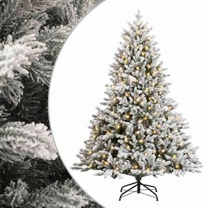 vidaXL Umjetno božićno drvce s nogom 120 cm 150 LED lampica