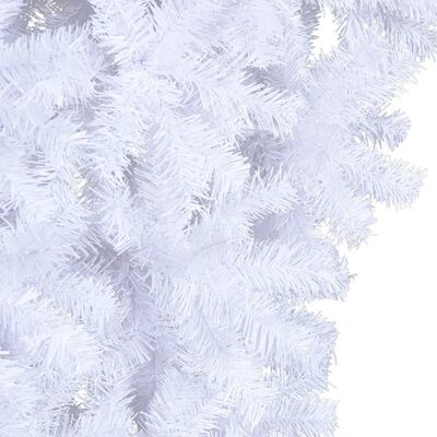 vidaXL Naopako umjetno božićno drvce sa stalkom bijelo 120 cm