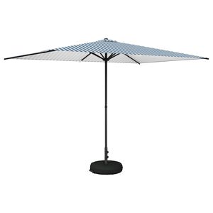 vidaXL Vrtni Parasol s Podnožjem 200 x 300 cm Poliester Pravokutni