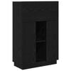 vidaXL Stol Crni hrast 71.5 x 31.5 x 106.5 cm Konstruirano drvo