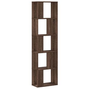 vidaXL Regal za knjige s 5 razina boja hrasta 45x23,5x162,5 cm drveni
