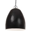 vidaXL Industrijska viseća svjetiljka 25 W crna okrugla 42 cm E27