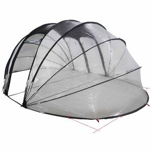 vidaXL &Scaron;ator za bazen *Transparent*an 538 x 440 x 204 cm PVC