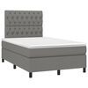 vidaXL Krevet box spring s madracem tamnosivi 120 x 190 cm tkanina