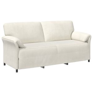 vidaXL Sofa za 3 osobe Krem 198 x 83 x 95 cm Bar&scaron;un
