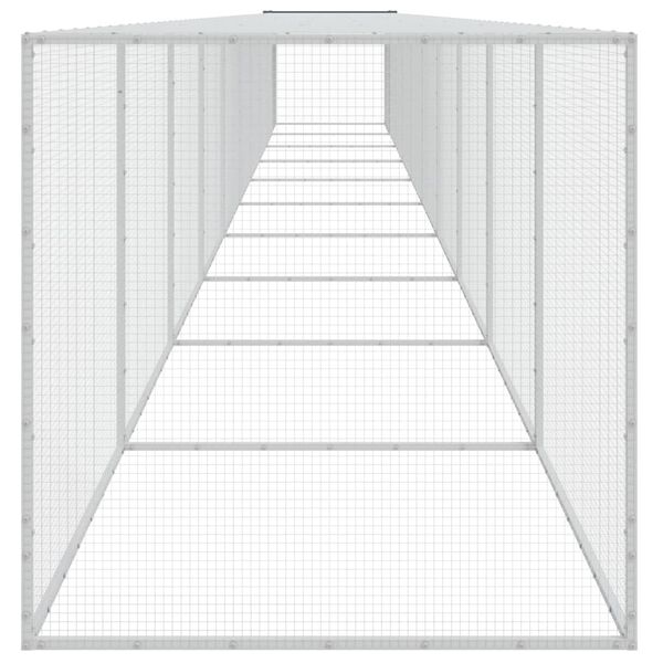 vidaXL Kavez za koko&scaron;i s krovom antracit 1003x98x90 cm pocinčani čelik