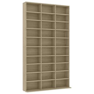 vidaXL Ormarić za CD-ove boja hrasta 102x23x177,5 cm konstruirano drvo
