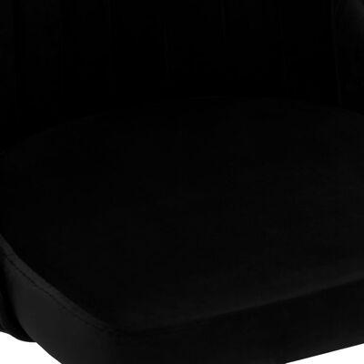 vidaXL Blagovaonske stolice 2 kom crne baršunaste