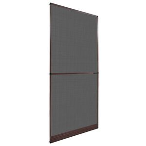 vidaXL Zaslon za insekte s čepom Smeđa i crna 100 x 215 cm