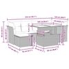 vidaXL 7-dijelni set vrtnih sofa sivi od poliratana