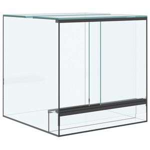 vidaXL Terarij s pohranom *Transparent*an 30 x 30 x 30 cm Stakl