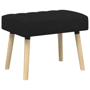 vidaXL Klupa s utorima Crna 60 x 40 x 45 cm Tkanina