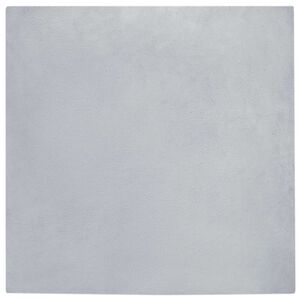 vidaXL Faux Rabbit Fur Rug Olite Siva 120 x 120 cm Poliester