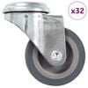 vidaXL 32 kom. okretnih kotačića s rupom za vijke 50 mm
