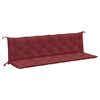 vidaXL Jastuci za vrtnu klupu 2 kom Crvena vina 200x50x7 cm tkanine