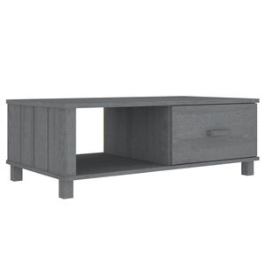 vidaXL Stolić za kavu HAMAR tamnosivi 100x55x35 cm od masivne borovine
