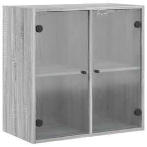 vidaXL Zidni ormarić sa staklenim vratima boja hrasta 68x37x68,5 cm