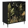 vidaXL Kreveta RHENEN Crni hrast 69 x 33 x 76 cm Konstruirano drvo