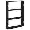 vidaXL Zidna polica crna 43x9x60 cm izrađeno drvo