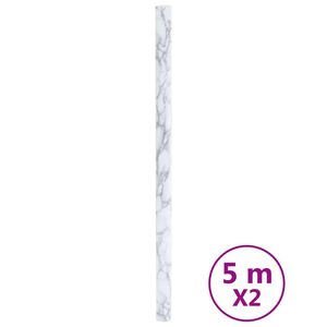 vidaXL Naljepnice za namje&scaron;taj samoljepljive bijele 90 x 500 cm PVC