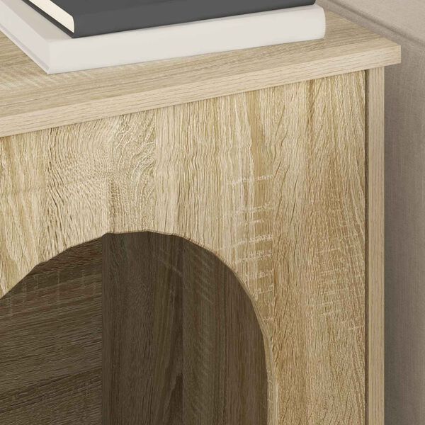 vidaXL Mačja Kuća Sonoma 53 x 52 x 62 cm Konstruirano drvo