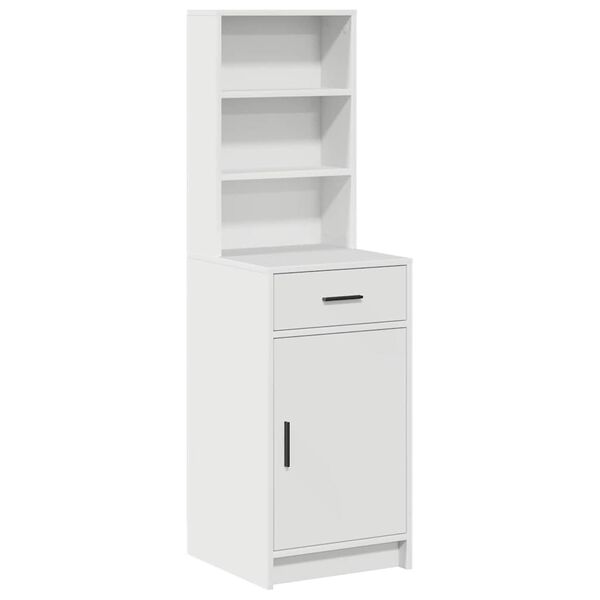 vidaXL Highboard Bijelo 40 x 40,5 x 135 cm Konstruirano drvo