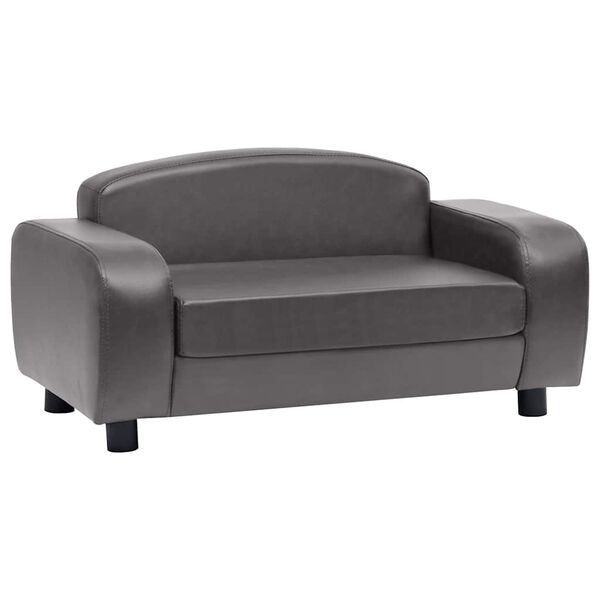 vidaXL Sofa za pse siva 80 x 50 x 40 cm od umjetne kože