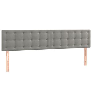 vidaXL Uzglavlja svjetlosiva 160x5x78/88 cm bar&scaron;unasta