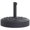 vidaXL Baza suncobrana za stupove &Oslash; 38/48 mm 25 kg okrugla