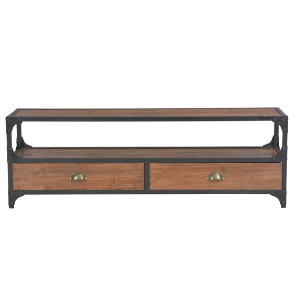 vidaXL TV ormarić s 2 ladice 120 x 30 x 40 cm od masivne borovine
