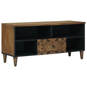 vidaXL TV ormar Smeđa 100 x 33 x 46 cm Čvrsto drvo manga