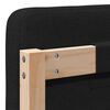 vidaXL Tapecirani uzglavlje Smeđa i crna 200 cm Čvrsto borovo drvo