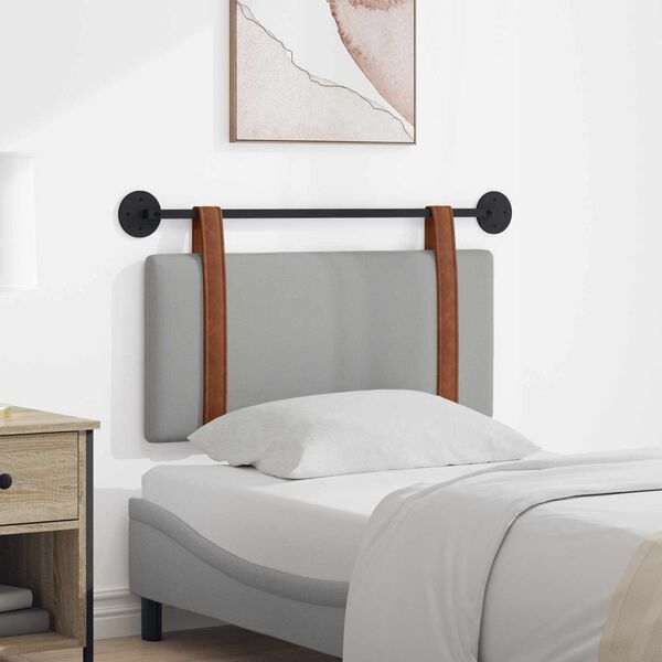 vidaXL Držeće uzglavlje Zidne Oblačnosiva 90 x 55 x 5 cm Antikni PU