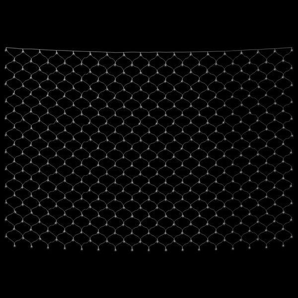 vidaXL Božićna svjetlosna mreža hladna bijela 3 x 3 m 306 LED