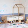 vidaXL Dnevni krevet s krovom 90x200 cm od masivne borovine