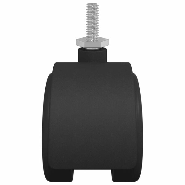 vidaXL Kotači 12 pcs Crna 40,1 x 40,1 x 37,8 mm PP i čelik