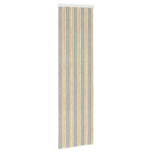 vidaXL Zavjesa protiv insekata Chenille Siva i bež 56 x 200 cm 100% PP