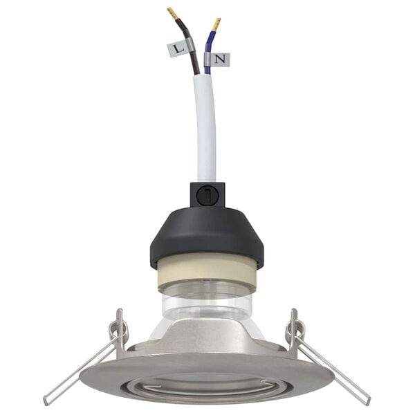 vidaXL Reflektor 12 pcs Srebrno 9 x 9 x 2.5 cm Metal