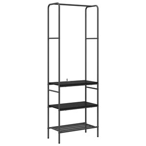 vidaXL Stalak za odjeću Crni hrast 60 x 30 x 171 cm Konstruirano drvo
