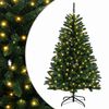 vidaXL Umjetno božićno drvce s nogom 150 cm 150 LED lampica