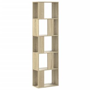 vidaXL Regal za knjige s 5 razina boja hrasta 45x23,5x162,5 cm drveni