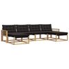 vidaXL Set vanjskih sofa 6 kom. Bijela i crna