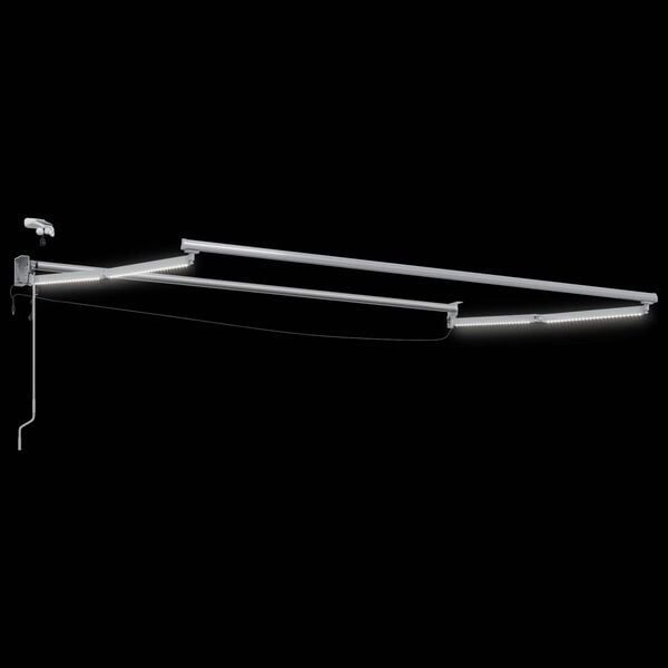 vidaXL Električna retraktabilna tenda Smeđa 3 x 2,5 m