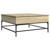 vidaXL Stolić za kavu boja hrasta sonome 95x95x45 cm od drva i metala
