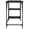 vidaXL Radni stol crni 120 x 50 x 75 cm od metala i konstruiranog drva