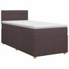 vidaXL Boxspring krevet s madracem Tamno smeđa 80 x 200 cm Tkanina