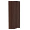 vidaXL Krovni panel 12 kom. Smeđa 100 x 45 cm Pocinčani čelik