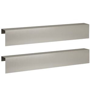 vidaXL Profil za rubove vrta 2 kom. 100 x 10 x 15 cm Nehrđajući čelik