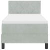 vidaXL Krevet s opruga kutije Svijetlo siva 80 x 200 cm Bar&scaron;un